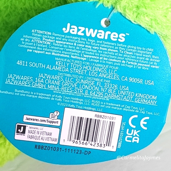 DANIELLE 🌼 12" White Daisy Bumz Garden Bumz Series by Russ ☆》NWT 《☆ - Picture 11 of 11